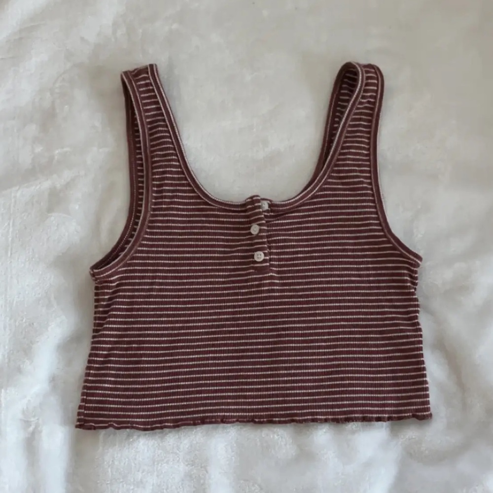 American Eagle stripped cropped top.